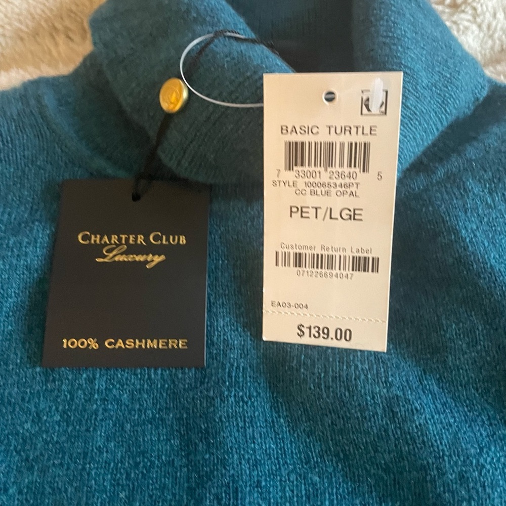 COPY - Women’s Charter Club 100% cashmere sweater